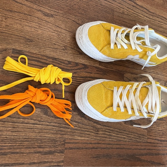 CONVERSE Golf La Fleur One Star, OX Solar/Power Yellow/White. Wom.6/Men's 4. - Picture 2 of 8